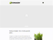 Tablet Screenshot of conagen-inc.com